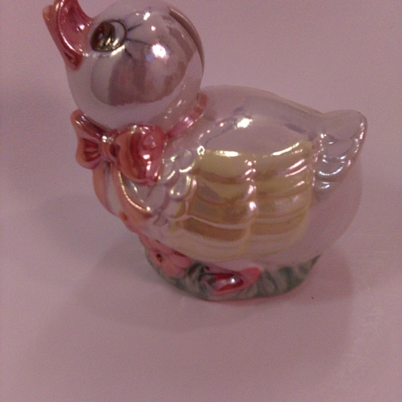 Lustrous Glazed Fancy Duck Coin Bank - Picture 4 of 12